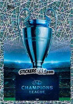 Sticker UEFA Champions League Trophy - UEFA Champions League 2015-2016. Match Attax n. 500 - Topps