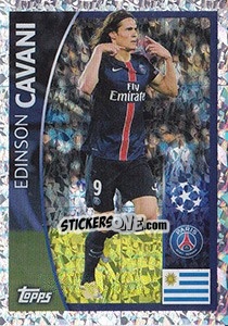 Sticker Edinson Cavani - UEFA Champions League 2015-2016 - Topps