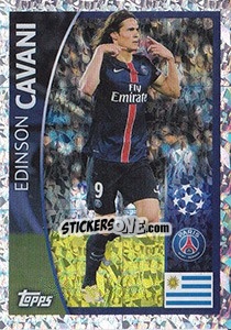 Sticker Edinson Cavani - UEFA Champions League 2015-2016 n. 7 - Topps