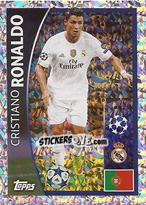 Sticker Cristiano Ronaldo - UEFA Champions League 2015-2016 n. 10 - Topps