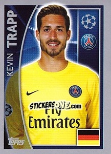 Sticker Kevin Trapp - UEFA Champions League 2015-2016 n. 18 - Topps