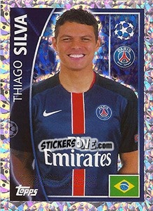 Sticker Thiago Silva - UEFA Champions League 2015-2016 n. 19 - Topps