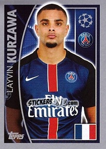 Sticker Layvin Kurzawa - UEFA Champions League 2015-2016 n. 20 - Topps