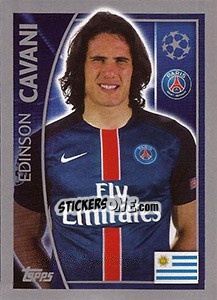 Sticker Edinson Cavani - UEFA Champions League 2015-2016 n. 28 - Topps