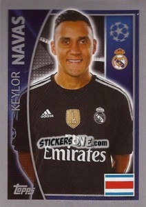Sticker Keylor Navas - UEFA Champions League 2015-2016 n. 33 - Topps