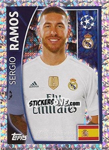 Sticker Sergio Ramos - UEFA Champions League 2015-2016 n. 35 - Topps