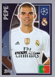 Sticker Pepe - UEFA Champions League 2015-2016 - Topps