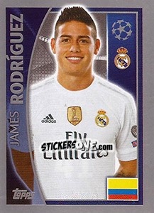 Sticker James Rodríguez - UEFA Champions League 2015-2016 n. 41 - Topps