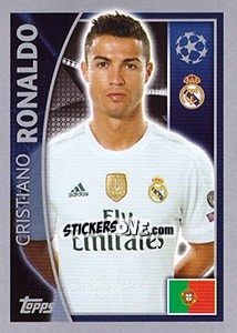 Sticker Cristiano Ronaldo - UEFA Champions League 2015-2016 n. 43 - Topps