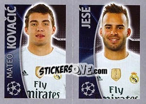Sticker Mateo Kovacic / Jesé - UEFA Champions League 2015-2016 - Topps