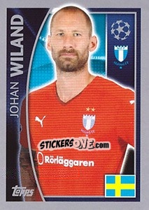 Sticker Johan Wiland - UEFA Champions League 2015-2016 n. 63 - Topps