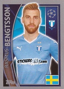 Figurina Rasmus Bengtsson - UEFA Champions League 2015-2016 n. 67 - Topps