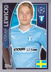 Sticker Oscar Lewicki - UEFA Champions League 2015-2016 n. 68 - Topps