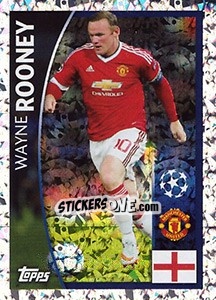 Sticker Wayne Rooney - UEFA Champions League 2015-2016 n. 82 - Topps