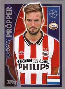 Sticker Davy Pröpper - UEFA Champions League 2015-2016 n. 98 - Topps