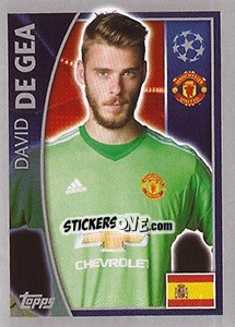 Sticker David de Gea - UEFA Champions League 2015-2016 n. 105 - Topps