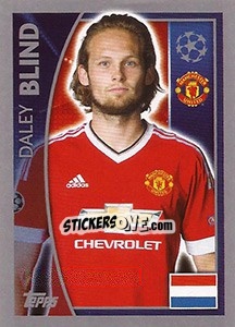 Sticker Daley Blind - UEFA Champions League 2015-2016 - Topps