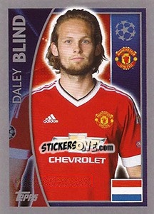 Sticker Daley Blind - UEFA Champions League 2015-2016 n. 108 - Topps