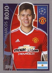 Sticker Marcos Rojo - UEFA Champions League 2015-2016 n. 109 - Topps