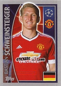 Sticker Bastian Schweinsteiger - UEFA Champions League 2015-2016 n. 112 - Topps