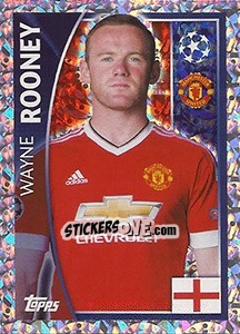 Sticker Wayne Rooney - UEFA Champions League 2015-2016 n. 114 - Topps