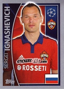 Sticker Sergei Ignashevich - UEFA Champions League 2015-2016 n. 122 - Topps