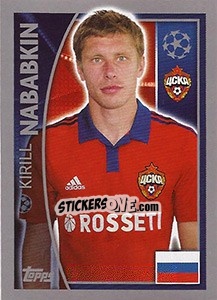 Sticker Kirill Nababkin - UEFA Champions League 2015-2016 n. 124 - Topps