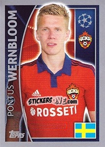 Sticker Pontus Wernbloom - UEFA Champions League 2015-2016 n. 126 - Topps
