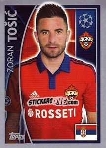 Sticker Zoran Tošic - UEFA Champions League 2015-2016 - Topps
