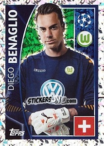 Sticker Diego Benaglio - UEFA Champions League 2015-2016 - Topps