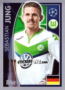 Sticker Sebastian Jung - UEFA Champions League 2015-2016 - Topps