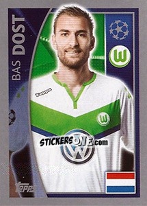 Sticker Bas Dost - UEFA Champions League 2015-2016 - Topps