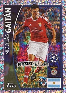 Sticker Nicolás Gaitán - UEFA Champions League 2015-2016 n. 151 - Topps