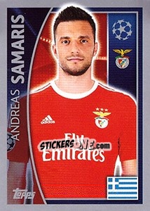 Sticker Andreas Samaris - UEFA Champions League 2015-2016 n. 167 - Topps