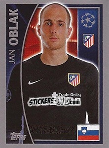 Sticker Jan Oblak - UEFA Champions League 2015-2016 n. 177 - Topps