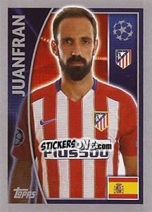 Sticker Juanfran - UEFA Champions League 2015-2016 - Topps