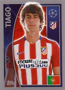 Sticker Tiago Mendes - UEFA Champions League 2015-2016 n. 183 - Topps