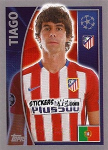 Sticker Tiago Mendes - UEFA Champions League 2015-2016 - Topps