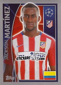 Sticker Jackson Martínez - UEFA Champions League 2015-2016 n. 188 - Topps