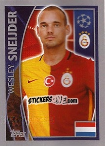 Sticker Wesley Sneijder - UEFA Champions League 2015-2016 - Topps