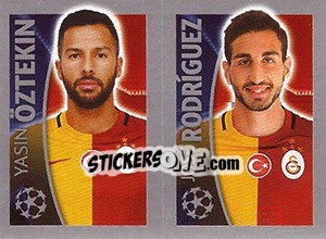 Sticker Yasin Öztekin / José Rodríguez - UEFA Champions League 2015-2016 - Topps