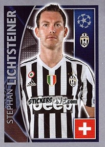 Sticker Stephan Lichtsteiner - UEFA Champions League 2015-2016 n. 237 - Topps