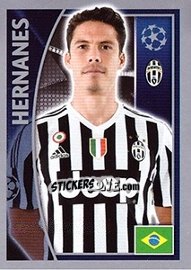 Sticker Hernanes - UEFA Champions League 2015-2016 n. 242 - Topps