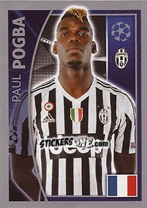 Sticker Paul Pogba - UEFA Champions League 2015-2016 n. 243 - Topps