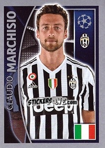 Sticker Claudio Marchisio - UEFA Champions League 2015-2016 n. 245 - Topps