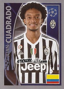 Cromo Juan Cuadrado - UEFA Champions League 2015-2016 - Topps