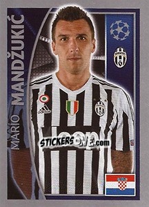 Sticker Mario Mandžukic - UEFA Champions League 2015-2016 - Topps