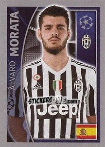 Sticker Álvaro Morata - UEFA Champions League 2015-2016 n. 247B - Topps