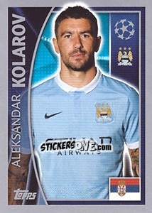 Sticker Aleksandar Kolarov - UEFA Champions League 2015-2016 n. 253 - Topps
