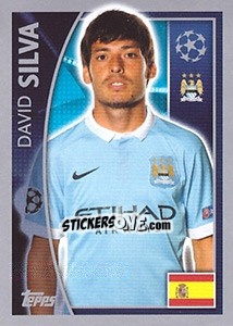 Sticker David Silva - UEFA Champions League 2015-2016 n. 255 - Topps